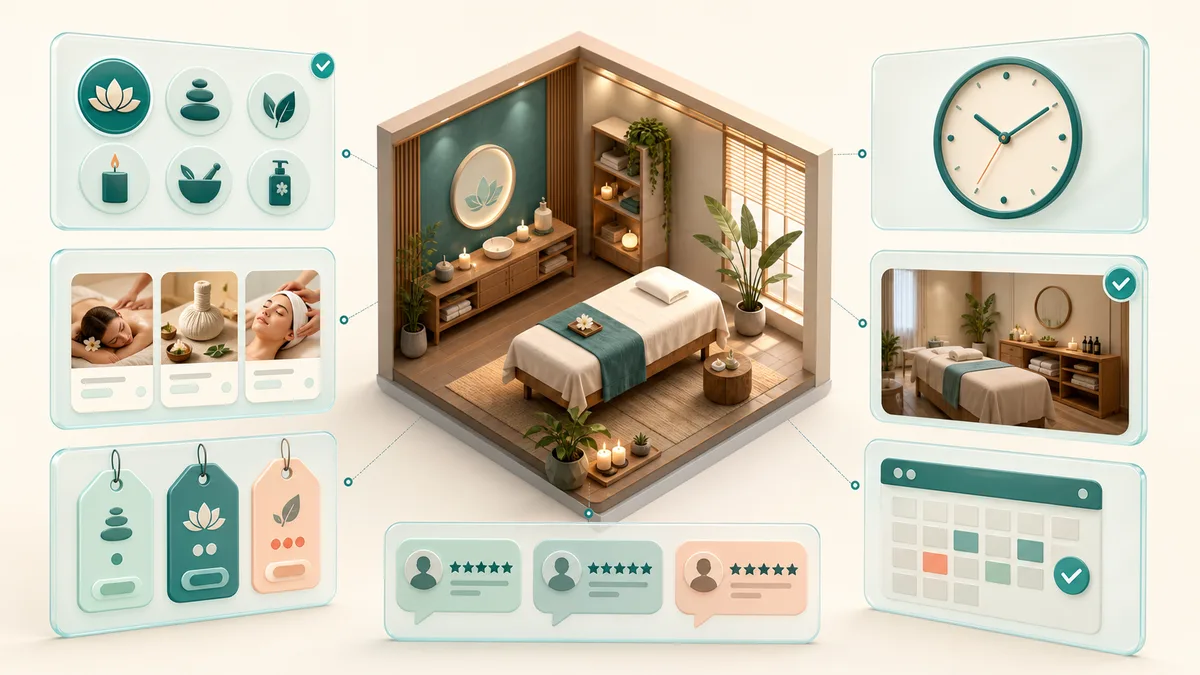 ข้อมูลสำคัญบน Google Business Profile สำหรับร้านนวดและสปา ทั้งบริการ ราคา เวลา รูปสถานที่ การจอง และรีวิว