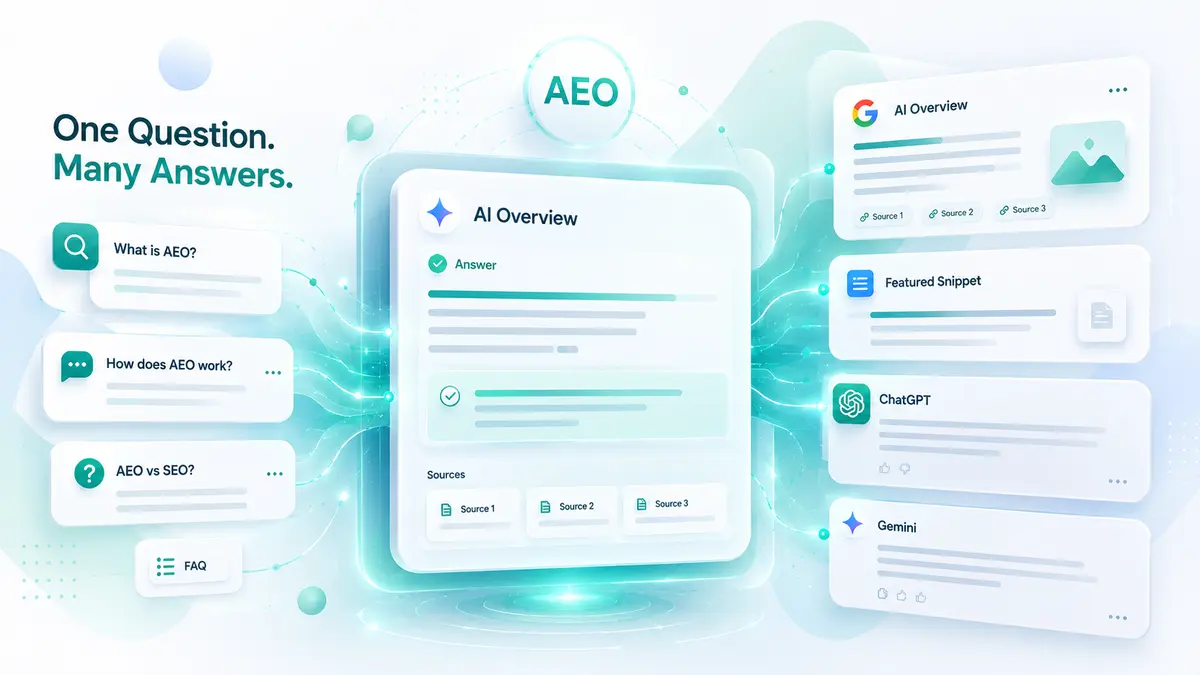 AEO คืออะไร ทำยังไงให้เว็บไซต์ติดคำตอบในยุค AI Search