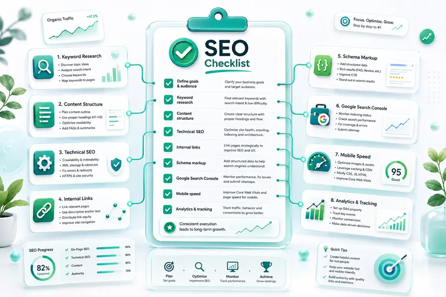 SEO Checklist เริ่มต้นทำ SEO สำหรับธุรกิจ